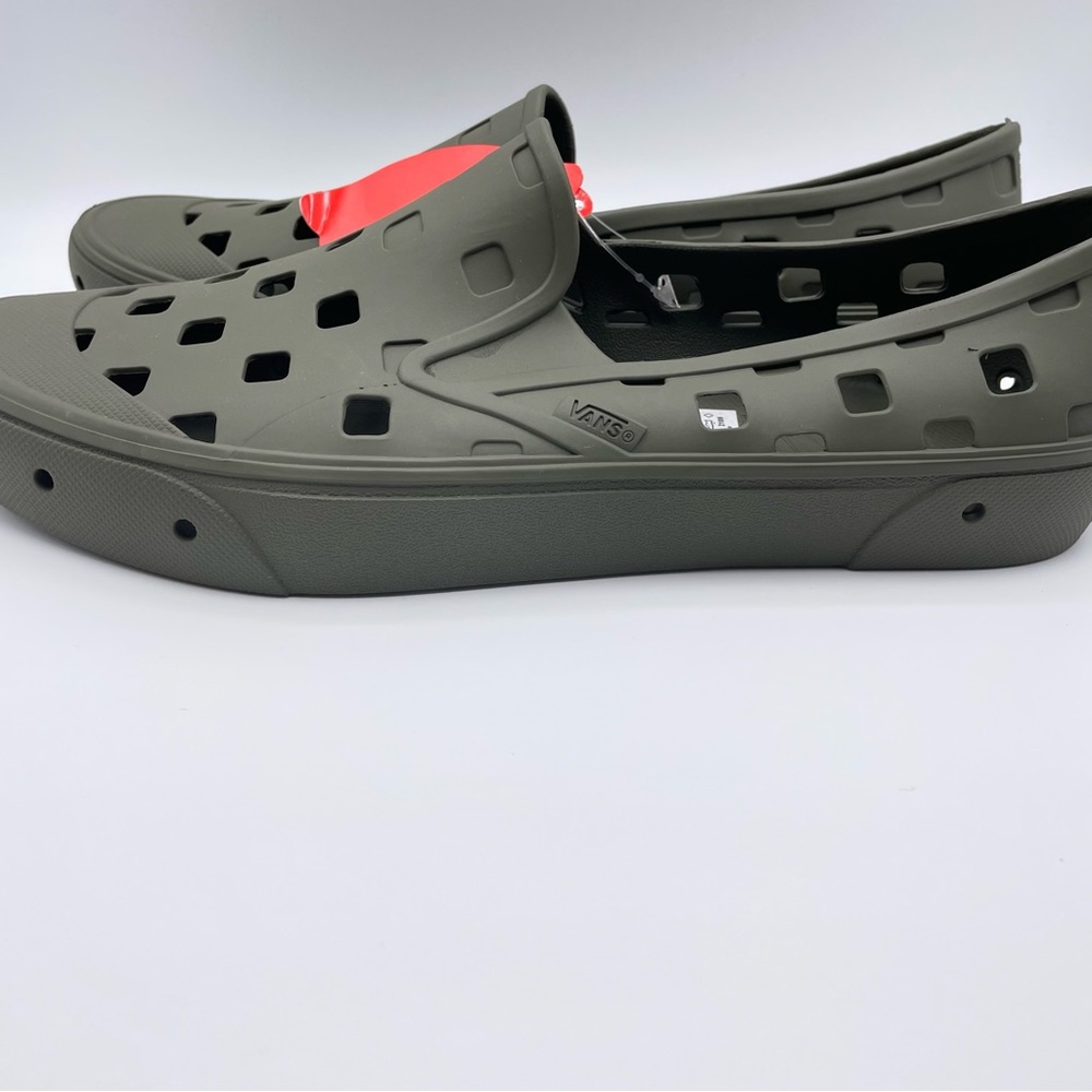 Vans Men's Olive Slip-On Shoes